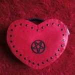 Bolsa Corazon Pentagrama - Mate Rojo