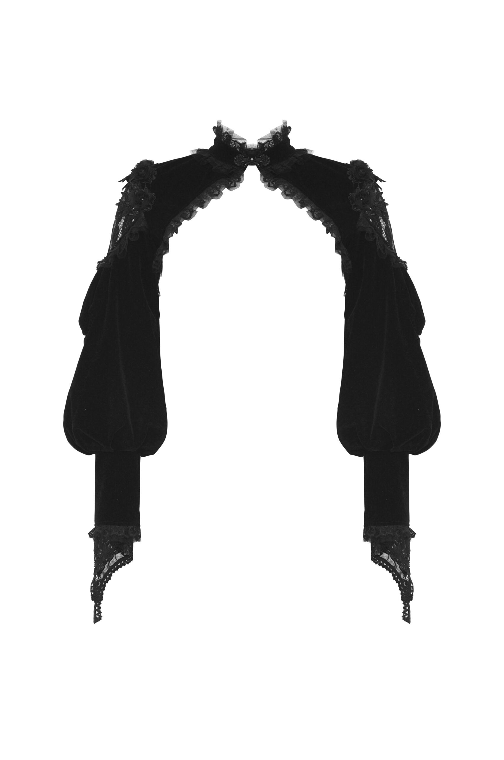 Bolero Gótico de Terciopelo con Capelina - BW140 - Imagen 2