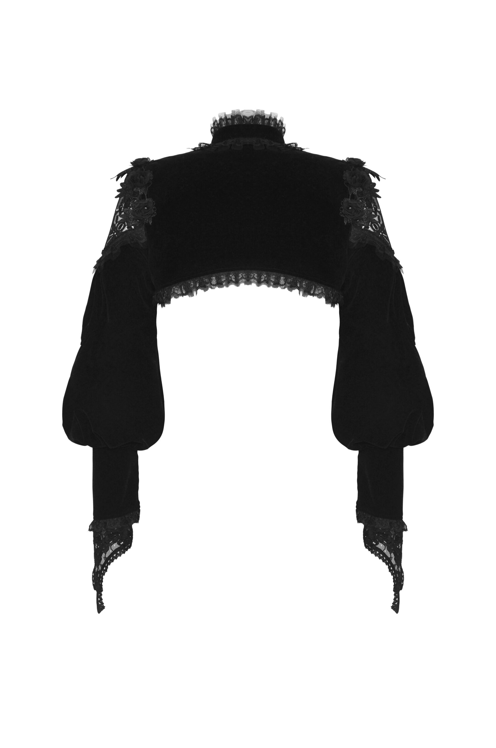 Bolero Gótico de Terciopelo con Capelina - BW140 - Imagen 4