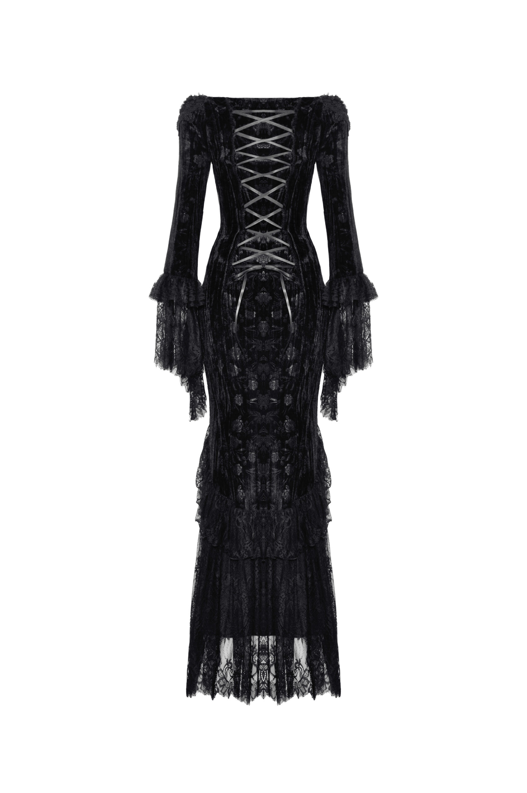 Vestido Queen Luxe Gótico - DW932 - Imagen 3