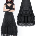 Maxi Falda Estilo Vintage de Encaje - KW432